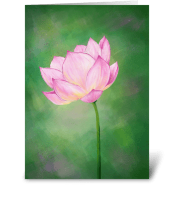 Lotus Blossom greeting card