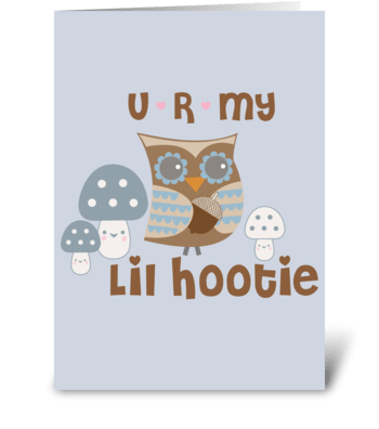 Lil Hootie greeting card