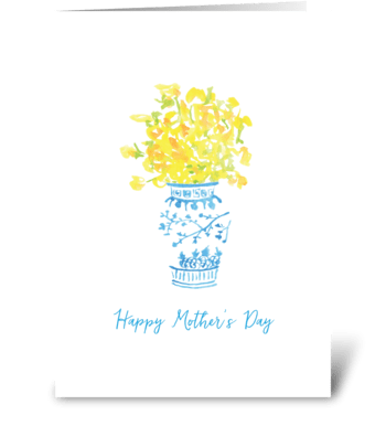 Happy Mother's Day - ginger jar greeting card