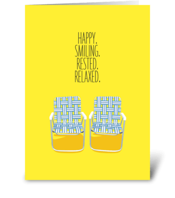 Lawn Chairs greeting card