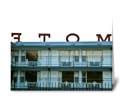 Downtown Seattle Motel greeting card
