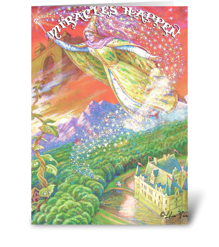 Miracles happen greeting card