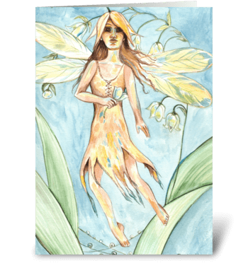 The Morning Fairy greeting card