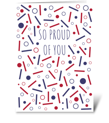 139 So Proud Of You US Colors greeting card
