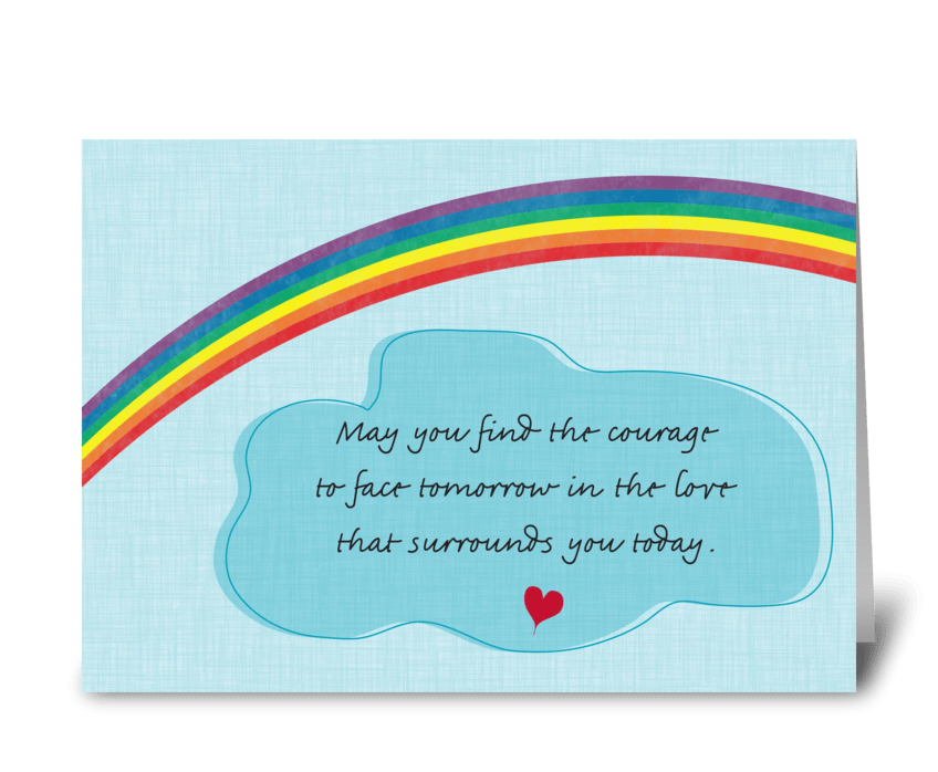 Over the Rainbow greeting card