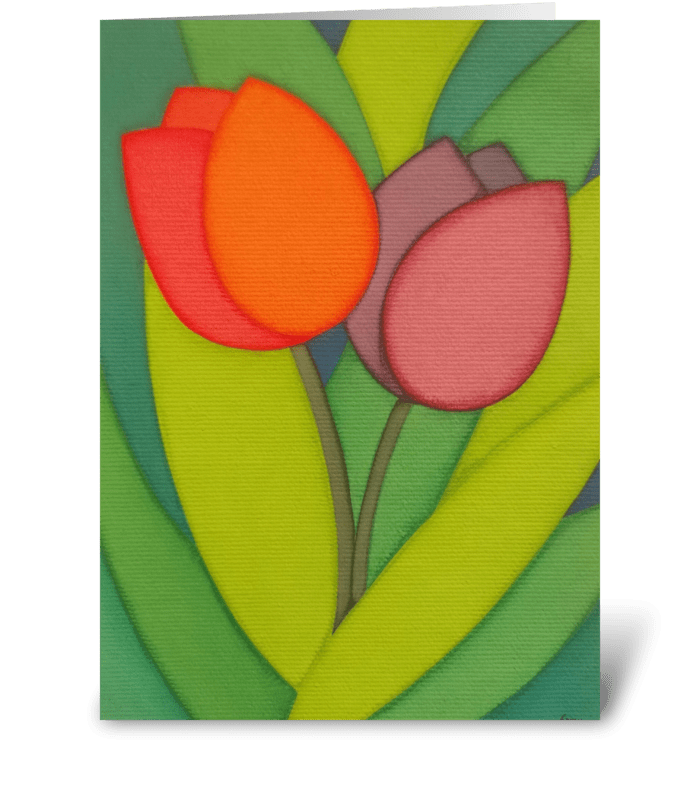 Tulips  greeting card
