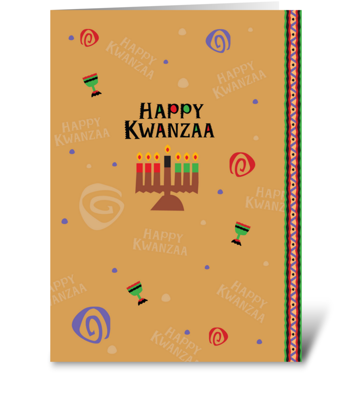 Happy Kwanzaa Celebration greeting card