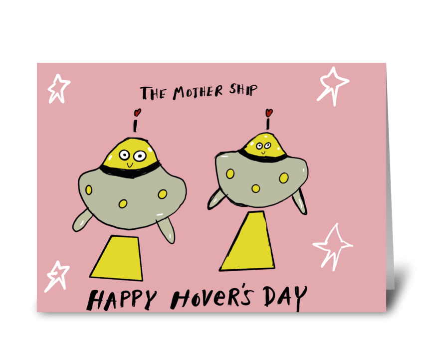 The Mother Ship greeting card