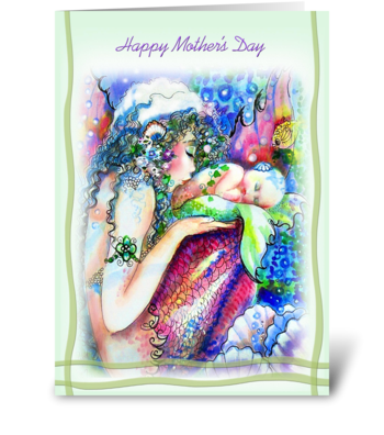 Happy Mother's Day, Mermaids greeting card