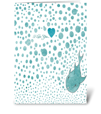 Love Bubble greeting card