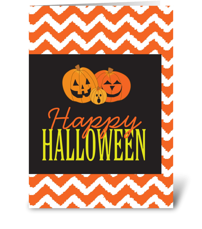 Halloween Pumpkins greeting card