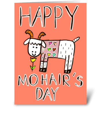 Happy Mohair’s Day greeting card