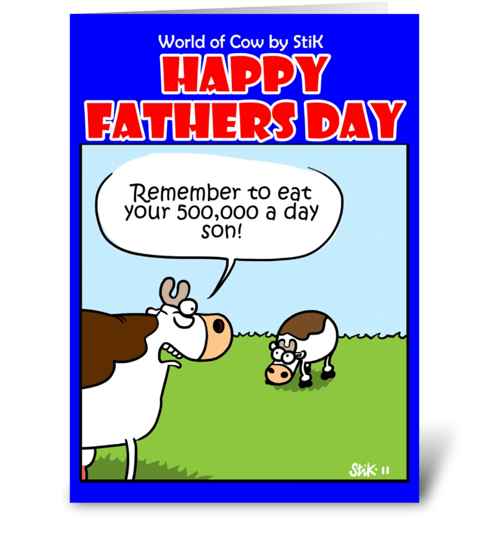 Cow Advice Fatherly advice greeting card