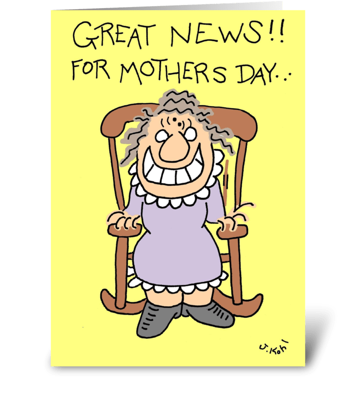Great News-Mother's Day greeting card
