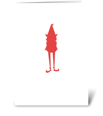 Red Gnome greeting card