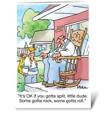 Humor Hope Your Retirement Rocks greeting card