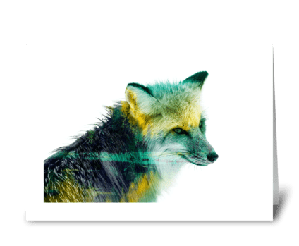 Fox greeting card