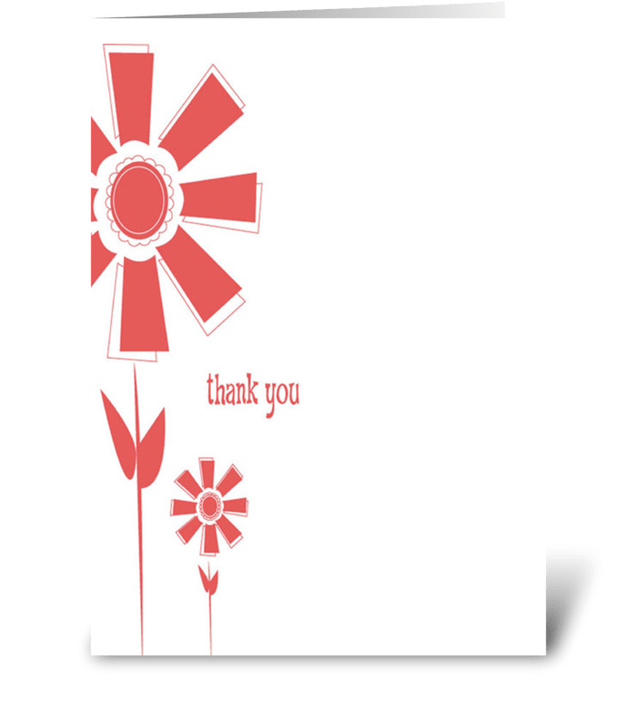 Thank You Flowers greeting card