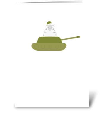 Tank Ewe greeting card