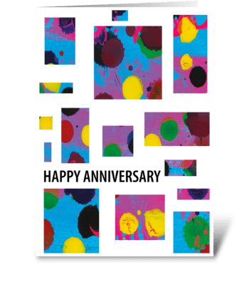 Modern Anniversary Card 109 greeting card