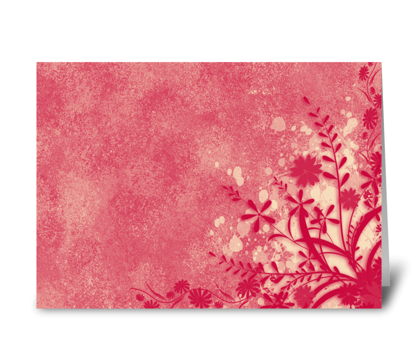 Pink Flower 2 greeting card