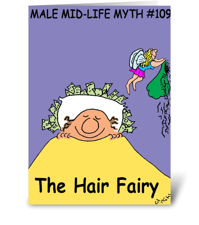 Hair Fairy greeting card