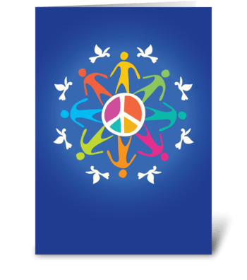 World Peace greeting card