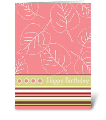 Happy Birthday greeting card