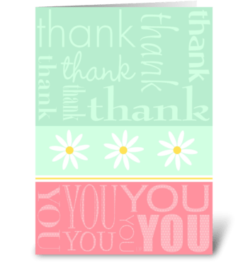 Thank You greeting card
