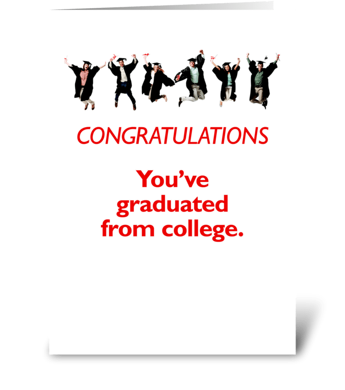 College Graduation greeting card