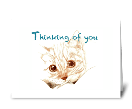 Kitty greeting card