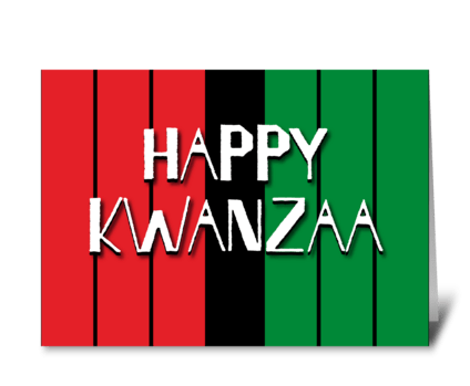 Kwanzaa 155 greeting card