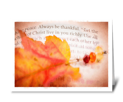 Give thanks greeting card
