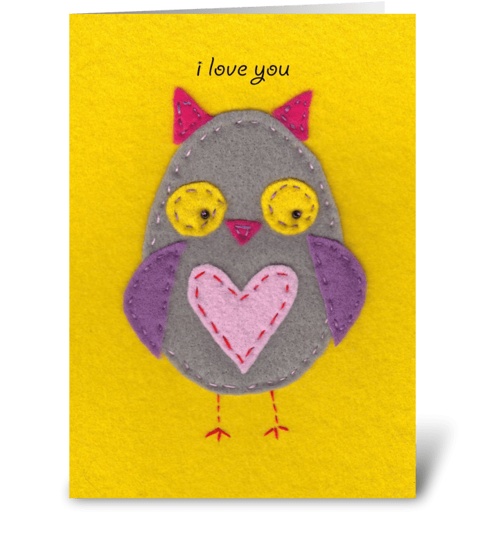 Owl Love greeting card