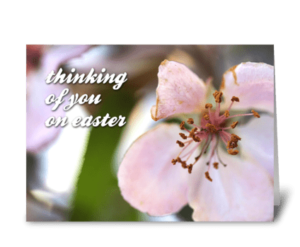 Thinking Of You On Easter greeting card