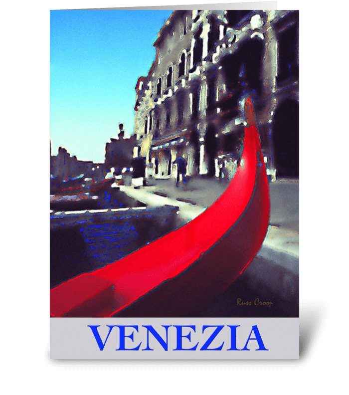 Venice, Italy Travel Poster greeting card