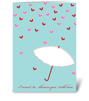 Love Shower greeting card