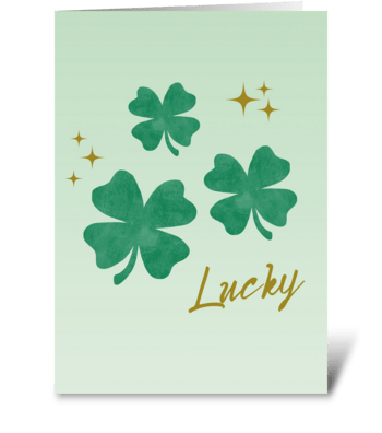 Lucky greeting card