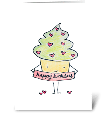 Sassy Birthday Cupcake greeting card