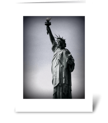 Miss Liberty greeting card