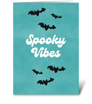 Spooky Vibes greeting card