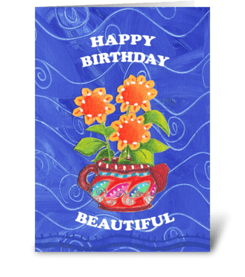 Beautiful Birthday  greeting card