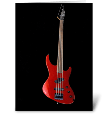 Red Bass greeting card