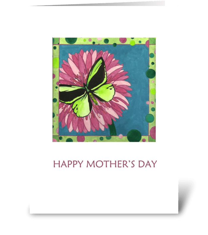 Happy Mother's Day Butterfly greeting card