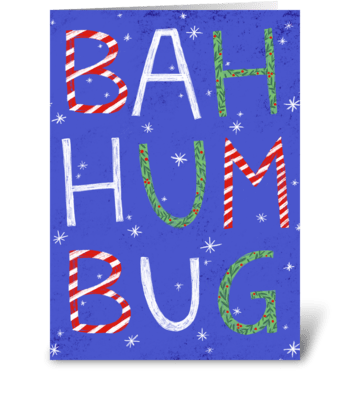 BAH HUMBUG! greeting card