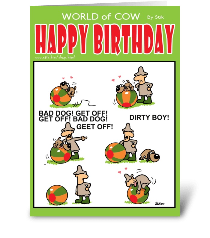 Humpy Birthday greeting card