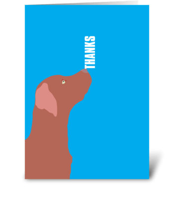 Labrador greeting card