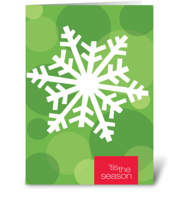 Let it snow greeting card