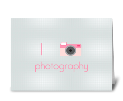 I Heart Photography greeting card