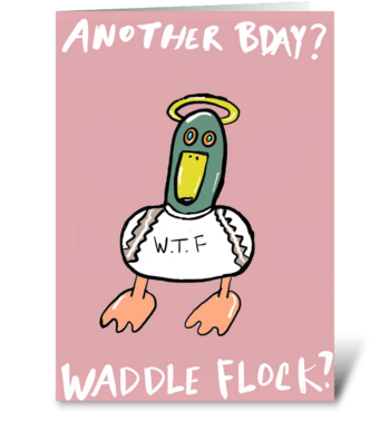 Waddle Flock greeting card